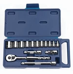 15PC 1/4 - 7/8", 3/8"DRIVE, 12 Point Shallow Chrome Socket & Set Williams. Fixed Price $58.40.