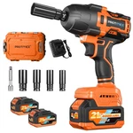 Protmex 900FT-LBS (1200N.M) Impact Wrench, 1/2" Cordless Orange Red. Fixed Price $148.99.
