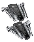 Combination Wrench Set 30 Pcs Sae 1/4" To 1", Metric 8MM 24MM Organizer Rack. Fixed Price $89.90.