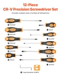 Vevor Screwdriver Set, 12-PIECE Hand Tools With Magnetic Tips, Includes 5 Ph. Fixed Price $19.83.