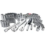 Craftsman Socket Set, 1/4-INCH & 3/8-INCH Drive, Standard Metric, 105 Pieces. Fixed Price $131.50.