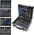 240 Pc Mechanic Tool Set Auto Repair Kit W/ Aluminum Box. Fixed Price $135.46.