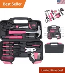 39-PIECE Household Tools Kit Essential Home Repair Set With Plastic Toolbox I.... Fixed Price $37.76.