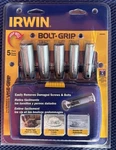 Deep Well Extractor Set Irwin 3094001 5 Piece Bolt-grip New W/ Case. Fixed Price $59.99.