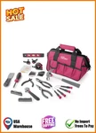 Hyper Tough 89-PIECE Household Tool Set 12-POCKET Bag, Pink New. Fixed Price $30.00.