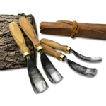 Hand-forged Bent Gouges 52100 Steel Blades, Ash Handles, Spoon Carving Tools.. Fixed Price $140.01.