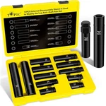 Topec 12PCS Spline Lug Nut Socket Set, Master Key Of 5, 6, 7, .... Fixed Price $55.00.