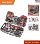 Durable 39-PIECE Household Kit In Toolbox Essential For Every Diy Project. Fixed Price $43.99.
