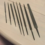 8 Piece Steel Assorted Files Set Gray Metal Hand Tool Shapes For Filing. Fixed Price $26.00.