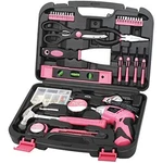 135 Piece Household Tool Kit Pink With Pivoting Dual-angle 3.6 Lithium-ion. Fixed Price $77.24.