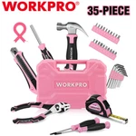 Workpro 35PCS Pink Tools Set Household Kit Basic W/storage Toolbox. Fixed Price $28.19.