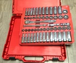 Milwaukee Tools 48-22-9008, 56PC Sae & Metric Socket And Ratchet Set W/ Case. Fixed Price $269.69.