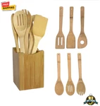 6PCS Bamboo Kitchen Utensil Set Wooden Spoon & Spatula Eco-friendly Cooking Tool. Fixed Price $15.49.