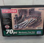 Craftsman 70 Piece Mechanics Tool Set Ratchets Sockets Metric Sae 1/4" & 3/8". Fixed Price $99.95.