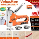 Valuemax Heavy Duty Gun Set Tracker Nailer Stapler Kit W/ 3000PCS Staples. Fixed Price $20.99.