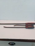 Craftsman Piece Pry Bar Set #43270/43268/43266 25 17" 12" W/red Handles Used. Fixed Price $79.99.