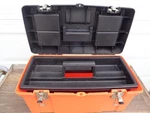 Stanley Plastic Mechanics W/tray 19 - Orange. Fixed Price $32.50.