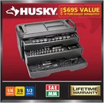 Husky 270-PIECE Mechanics Tool Set W/ Case Sae/metric 1/4 3/8 1/2 H270MTS. Fixed Price $179.99.
