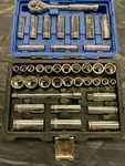 Kobalt 40-PIECE Standard (sae) Metric Polished Chrome Mechanics Tool Set. Fixed Price $119.99.