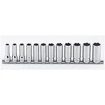 Koken 3/8&QUOT 9.5MM Sq. Surface Deep Socket Rail Set (12 Pieces) RS3310M/12 New. Fixed Price $154.37.