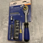 Kobalt 20 Pc Piece Double Drive Extendable Handle 3/8" Ratchet Socket 0409432. Fixed Price $57.00.