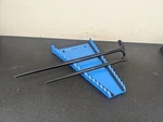 #BN269 Snap On New Usa 2PC Lady Foot Rolling Head Prybar Set 1250 1650 12" 16". Fixed Price $109.95.