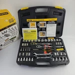 New Stanley 62PC Professional Grade Mechanics Tool Set 3/8" 1/4" Sae. Fixed Price $39.99.