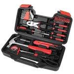 Hand Tool Kit 39 Piece Compact Case Household Homeowners Basic Set Red. Fixed Price $32.05.