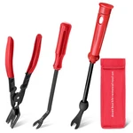 Zecirl 3 Pliers And Fastener Remover,clip Removal Tool Pcs, Red. Fixed Price $13.14.