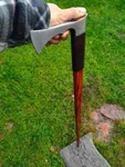 Walking Stick Axe Rose Wood Handle, Carbon Steel Best Gift For Grand Parents. Fixed Price $68.00.