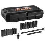 Impact Sockets Set 18PCS 6-POINT 3/8" Drive Bit Ratchet Tool Kit Case. Fixed Price $44.99.