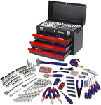 Workpro 408PCS Mechanics Tool Set W/3-DRAWER Metal Case Socket Wrench Kit. Fixed Price $199.99.