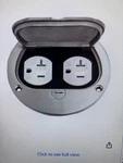 Enerlites 975502-S 4'' Hinged Floor Box Cover Flange, 20A Duplex Tamper-weather. Fixed Price $49.95.