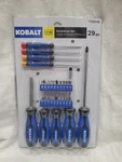 Kobalt 29 Piece Screwdriver Set, 1139149. Fixed Price $34.99.