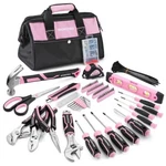 Workpro Pink Tool Set 277PC Apartment Essentials Hand With 13''BAG. Fixed Price $60.99.