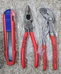 New Knipex Germany 0821185 8701180 Cobra Pliers Needle Nose Knife And Belt Clip. Fixed Price $64.99.