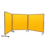Vevor Welding With Frame, 6' X 3 Panel Curtain Screens, Flame-. Fixed Price $182.44.