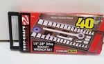 Shop-craft Hand Tools, Socket Wrench Set 1/4" 3/8 Drive. 40 Pcs, Carry. Fixed Price $29.00.