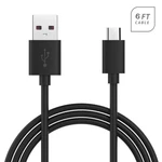 Black Color 5 Feet Long Data & Charger Cable Micro-usb Connector Cord Wire. Fixed Price $8.30.