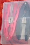 Adorambling Mixed Tool Set 5PC Pliers Tweezers Needle Red Black Box Case. Fixed Price $15.00.