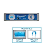 Empire Torpedo Level 9 Inch Ultraview Led Magnetic Aluminum Tool True Blue Vials. Fixed Price $32.86.