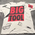 Vintage Y2K T-star Shirt Mens 2XL Cream Big Tool Home Improvement All Over Print. Fixed Price $49.99.