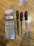 Craftsman Piece File Set In Pouch #9 36543 8 Mill Round Half Bast. Fixed Price $55.00.
