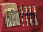 Vintage Sears Craftsman 9 36807 Wood Chisel Set, Made Usa. Fixed Price $19.99.