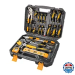 Tolsen 89-PIECE Household Tool Kit: Hammer, Screwdrivers, Sockets, Drill Bits. Fixed Price $65.19.