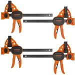 Jorgensen 4 Pack 6" Spreader/bar Clamp Set One-hand Light Duty E-z Hold. Fixed Price $32.99.