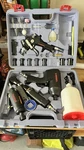 Husky 4-TOOL, 24-PC Impact Wrench- Air Set W/ Paint Sprayer Never Been Used. Fixed Price $95.00.