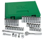 Sk Tools Piece 1/4" Drive 6 Pt Std And Deep Sae & Metric Socket Set (91848). Fixed Price $255.29.