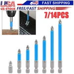 7/14X Magnetic Screwdriver Bits Set PH2 Anti-slip Hex Shank Cross Head. Fixed Price $11.49.
