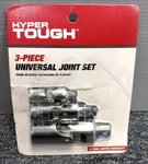 Hyper Tough Piece 1/4'', 3/8'', 1/2'' Universal Joint Socket Set Crv 8UC0004A. Fixed Price $8.19.